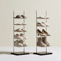 Schuhschrank, mit klarer Formgebung, Farbe: grau